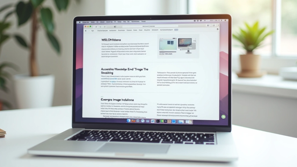 Accessible website layout with clear image descriptions visible in text form alongside visual content